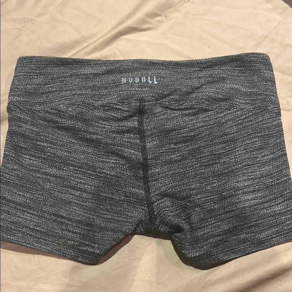 NOBULL Gray Bike Shorts with Stretchy Moisture-Wicking Fabric